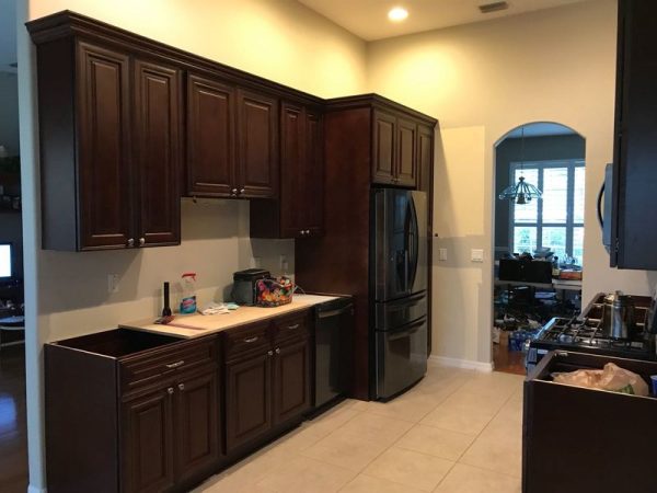 Kitchen renovation with furniture